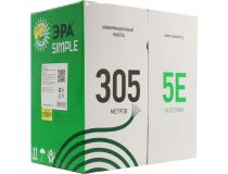 Кабель UTP 4 пары кат.5e бухта 305м ЭРА Simple UL-4-PE-A  для внешней прокладки