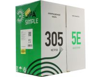 Кабель FTP 4 пары кат.5e бухта 305м  ЭРА Simple FL-4-PVC-A 