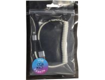 Mediagadget MGC036PWT Кабель USB AM--  Lightning, спиральный