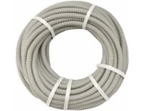 28-0025-10 Труба гофрированная из ПВХ, с зондом, O25 мм, (бухта 10 м/уп) REXANT