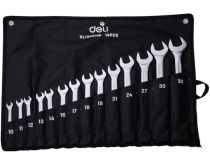 DL130014B Deli Набор комбинированных гаечных ключей 14 шт Deli DL130014B Спецификация: 10 мм, 11 мм, 12 мм, 13 мм,