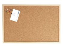 Доска пробковая Hebel Maul Weiss 2704070 40x60см деревянная рама