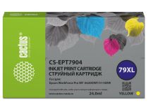 Картридж струйный Cactus CS-EPT7904 79XL желтый для Epson WorkForce WF-4630 Pro/WF-4640 Pro/WF-5110 Pro