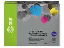 Картридж струйный Cactus CS-EPT908240 T9082 голубой (70мл) для Epson WorkForce WF-6090DW/WF-6590DWF Pro