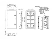 Hyperline  HC-BX2-28-A-W-WH Шкаф настенный