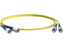 Hyperline FC-D2-9-FC/UR-FC/UR-H-2M-LSZH-YL Patch cord ВО, FC-FC, duplex, SM 9/125 2м
