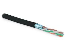 227934 Hyperline UFTP4-C6-S23-OUT-LSZH-BK-500 (500 м) Кабель витая пара U/FTP, кат. 6, 4 пары (23 AWG), одножильный