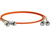 Hyperline FC-D2-50-ST/PR-ST/PR-H-10M-LSZH-OR Patch cord ВО, ST-ST, duplex, MM 50/125 10м