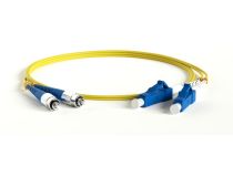 Hyperline FC-D2-9-FC/UR-LC/UR-H-20M-LSZH-YL Patch cord ВО, FC-LC, duplex, SM 9/125 20м