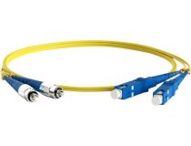 Hyperline FC-D2-9-FC/UR-SC/UR-H-5M-LSZH-YL Patch cord ВО, FC-SC, duplex, SM 9/125 5м