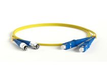 Hyperline FC-D2-9-FC/UR-SC/UR-H-3M-LSZH-YL Patch cord ВО, FC-SC, duplex, SM 9/125 3м