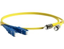 Hyperline FC-D2-9-SC/UR-ST/UR-H-5M-LSZH-YL Patch cord ВО, SC-ST, duplex, SM 9/125 5м