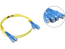 Hyperline FC-D2-9-SC/UR-SC/UR-H-1M-LSZH-YL Patch cord ВО, SC-SC, Duplex, SM 9/125 (OS2) 1м