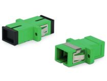 Hyperline FA-P11Z-SC/SC-N/BK-GN Оптический проходной адаптер SC-SC, SM, simplex 242799 