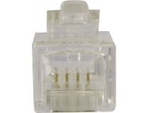 5bites US010A  Коннектор 4P4C (уп-ка 100шт)