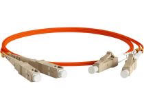 Hyperline FC-D2-50-LC/PR-SC/PR-H-5M-LSZH-OR Patch cord ВО, LC-SC, duplex, MM 50/125 5м