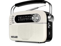 SVEN SRP-505 White Радиоприёмник (3W, FM/AM/SW, USB, SD/microSD, BT, Li-Ion)