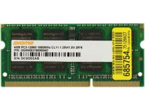 Digma DGMAS31600004D DDR3 SODIMM 4Gb  PC3-12800 CL11 (for NoteBook)