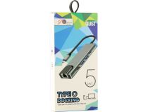 iOpen ACU435M  Кабель-адаптер USB-C - HDMI+RJ45+PD+2xUSB3.0