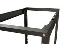 Hyperline ORK2A-3268-RAL9005 Стойка открытая 19 двухрамная, раздвижная 600-850мм, 32U, чёрная (2ч)