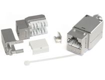 46629 Hyperline KJNE-8P8C-C6A-90-SH-F-WH Вставка Keystone Jack RJ-45(8P8C), категория 6A, экранированная, 110 IDC