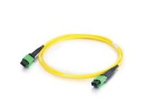 40704 Hyperline FHD-MC3-9-MPOF12/US-MPOF12/US-A-2M-LSZH-YL (FC-9-MTP-F-MTP-F-PC-LSZH-2M) Патч-корд В-О MPO (мама) - MPO