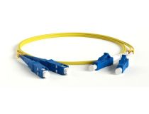 Hyperline FC-D2-9-LC/UR-SC/UR-H-10M-LSZH-YL Patch cord ВО, LC-SC, Duplex, SM 9/125 10м