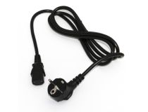 39341 Hyperline PWC-IEC13-SHM-0.5-BK Кабель питания компьютера (Schuko+C13) (3x0.75), 10A, угловая вилка, 0.5м