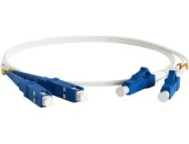 Hyperline FC-D2-9A1-LC/UR-SC/UR-H-2M-LSZH-WH Patch cord ВО, LC-SC, duplex, SM 9/125 2м