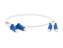 Hyperline FC-D2-9A1-LC/UR-LC/UR-H-2M-LSZH-WH Patch cord ВО, LC-LC, duplex, SM 9/125 2м