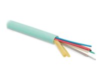 48462 Hyperline FO-MB-IN-503-24-LSZH-AQ Кабель В-О 50/125 (OM3) многомодовый, 24 волокна, безгелевые микротрубки 1.06 м