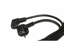 Hyperline PWC-IEC13A-SHM-5.0-BK Кабель компьютер - розетка 220V 5м Европейский стандарт, Г-образный