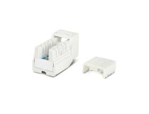 46044 Hyperline KJNE-8P8C-C6-90-WH Вставка Keystone Jack RJ-45(8P8C), категория 6, 110 IDC, заделка с помощью NE-TOOL,