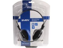 Наушники с микрофоном SVEN AP-545MV Black-Red (шнур 2.2м, с регулятором громкости)