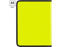 Папка для тетрадей Silwerhof 671962 Neon A4 250х320х25мм 1отд. желтый пластик на молнии