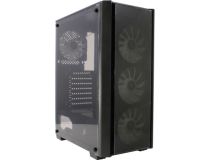 Miditower 1STPLAYER FIRE DANCING V4-G V4-G-4F1 ATX без БП, с окном
