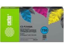 Картридж Cactus CS-P2V68A (№730) Cyan для DJ T1600/T1700/T2600 (восстановлен из б/у)