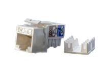 432594 Hyperline KJ9-8P8C-C6-90-WH Вставка Keystone Jack RJ-45(8P8C), категория 6, белая