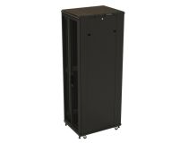 395973 Hyperline TTB-1868-DD-RAL9004 Шкаф напольный 19-дюймовый, 18U, 988x600х800 мм (ВхШхГ), передняя и задняя распашн