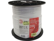 ЭРА K-0.75-PVC Кабель для аналогового видеонаблюдения КВК-В-2, белый, катушка 200м