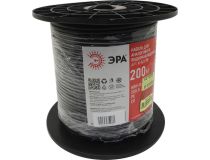 ЭРА K-0.5-PE Кабель для аналогового видеонаблюдения КВК-П-2, чёрный, катушка 200м