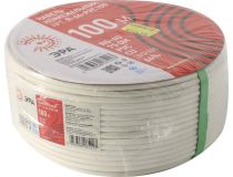 ЭРА R-64-PVC100 Кабель коаксиальный RG-6U, белый, бухта 100м