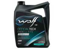 WOLF 1044344 Масло моторное OFFICIALTECH 0W30 LL III FE 5L PORSCHE C30, VW 504.00/507.00, VW TL 52 545, ACEA C3