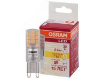 LEDVANCE 4058075056688 Лампа светодиодная LED 2,6Вт G9 STAR PIN30 (замена 30Вт), теплый белый свет Osram