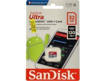 SanDisk Ultra SDSQUA4-032G-GN6MN microSDHC Memory Card 32Gb UHS-I U1 Class 10 A1