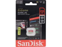 SanDisk Extreme SDSQXAV-256G-GN6MN microSDXC Memory Card 256Gb UHS-I U3 V30 A2