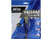 Wize WAVC-HDMI-0.5M Кабель HDMI to HDMI (19M -19M) 0.5м ver2.0a 135794 
