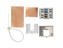 29845 Hyperline KJ5-8P8C-C6-180-SH-F-WH (High-Bandwidth applications) Вставка Keystone Jack RJ-45(8P8C), категория 6, э