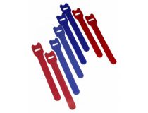 479068 Hyperline WASN-155-mix-10 Хомут для кабеля, липучка с мягкой застежкой, 155x14 мм, цвет в ассортименте (10 шт.)