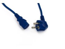 Hyperline PWC-IEC13-SHM-5.0-BL Кабель компьютер - розетка 220V 5м Европейский стандарт, Г-образный